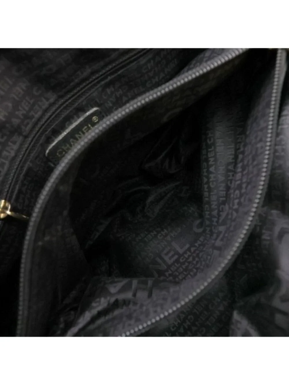 Chanel Caviar CC Logo Tote Bag